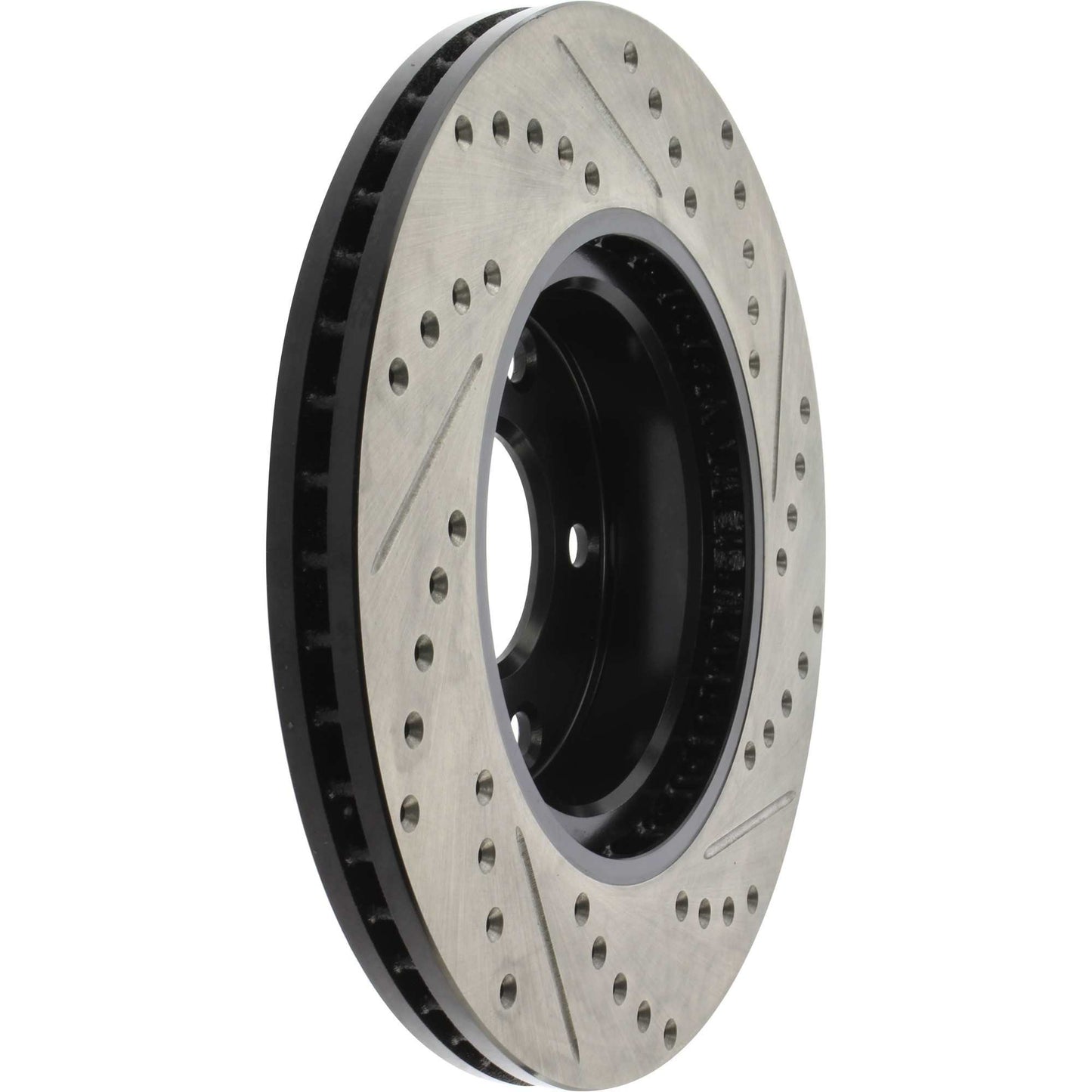 StopTech Sport Drilled/Slotted Brake Rotor; Front Right