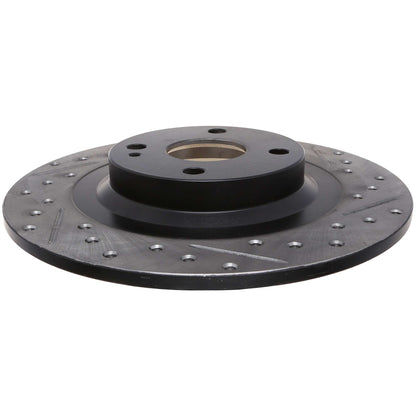 StopTech Sport Drilled/Slotted Brake Rotor; Rear Left