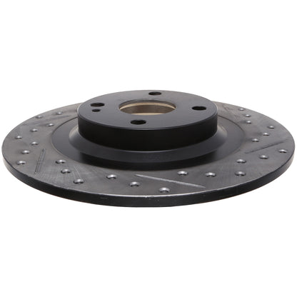 StopTech Sport Drilled/Slotted Brake Rotor; Rear Left