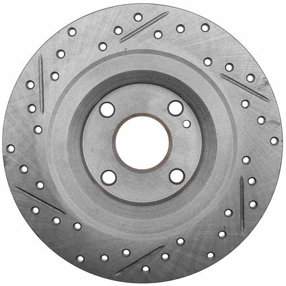 StopTech Sport Drilled/Slotted Brake Rotor; Rear Left