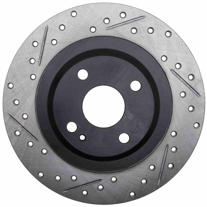 StopTech Sport Drilled/Slotted Brake Rotor; Rear Right