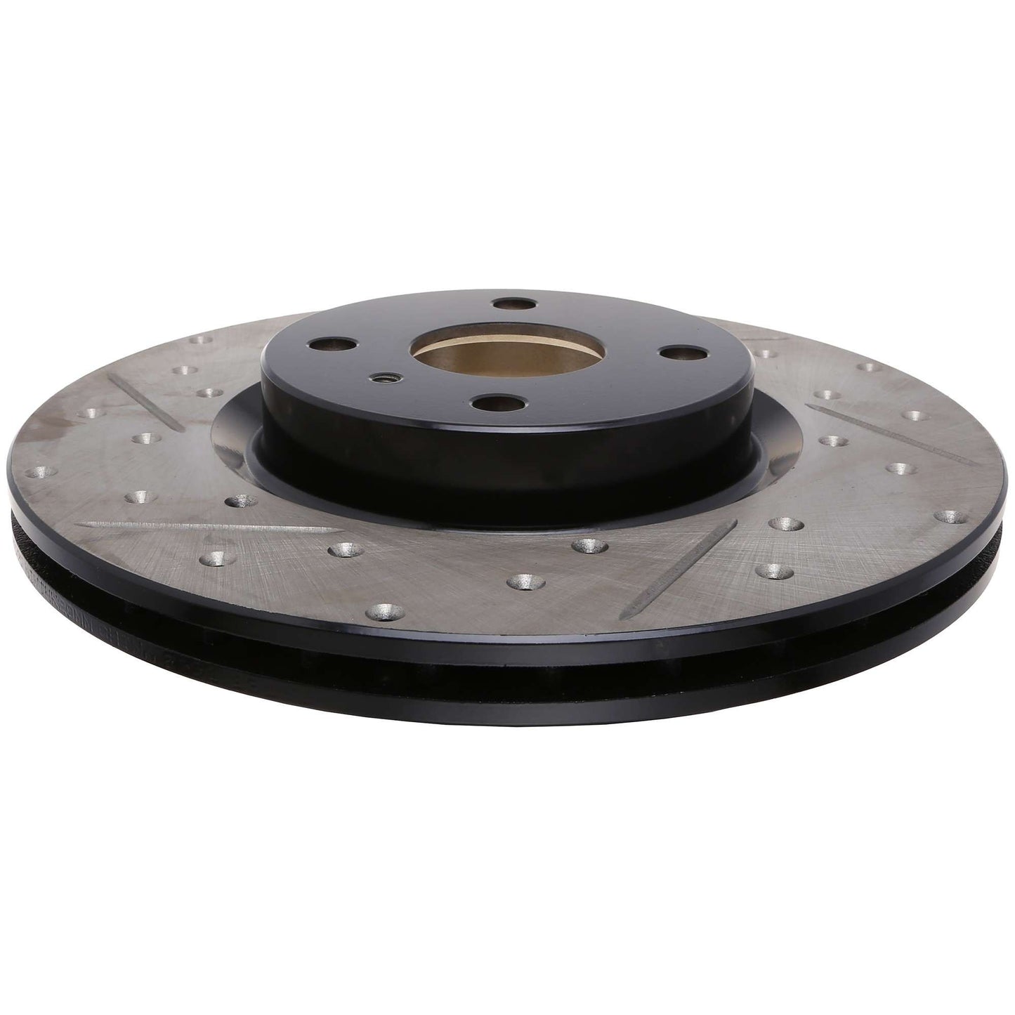 StopTech 16-18 Mazda Miata MX-5 Sport Slotted & Drilled Front Right Rotor 127.45090R