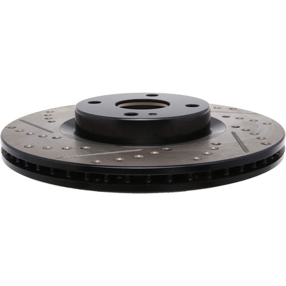 Stoptech 16-20 Mazda MX-5 Miata/Fiat 124 Spider Slotted & Drilled Right Front Rotor 127.45092R