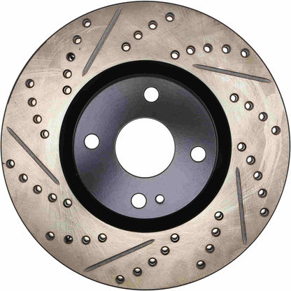 Stoptech 16-20 Mazda MX-5 Miata/Fiat 124 Spider Slotted & Drilled Right Front Rotor 127.45092R