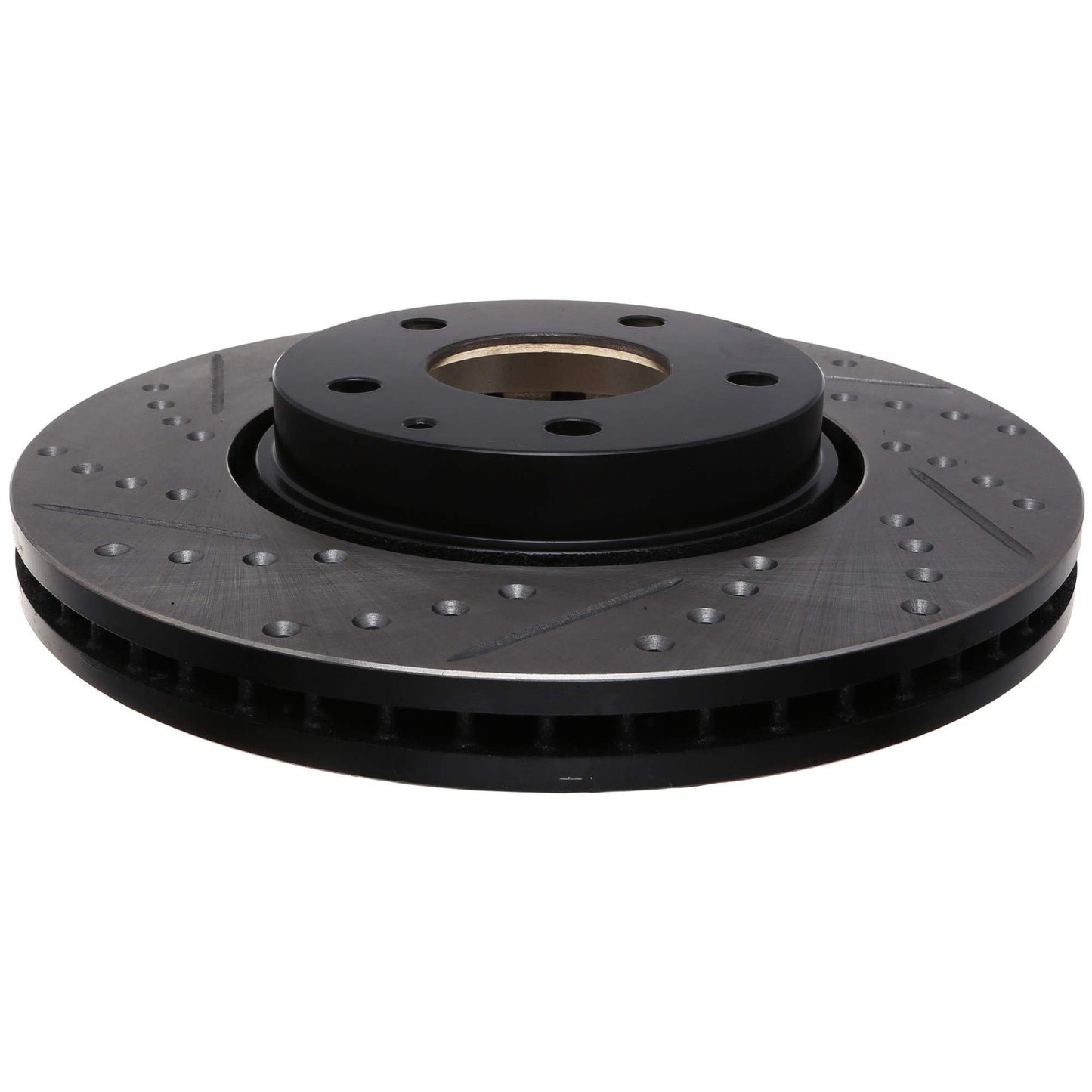 StopTech Sport Drilled/Slotted Brake Rotor; Front Right
