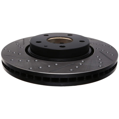 StopTech Sport Drilled/Slotted Brake Rotor; Front Right