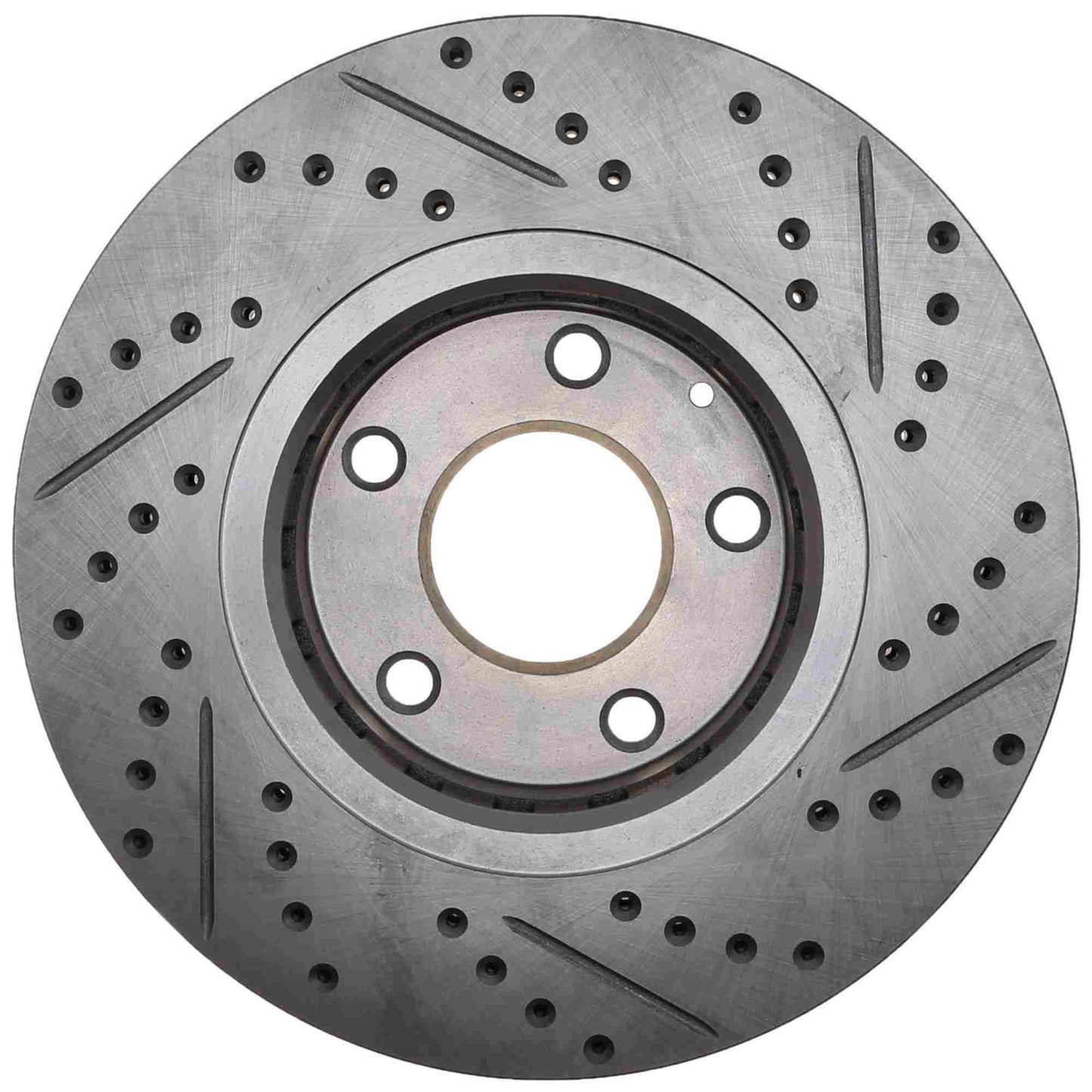 StopTech Sport Drilled/Slotted Brake Rotor; Front Right
