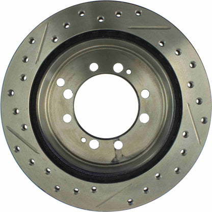 StopTech Sport Drilled/Slotted Brake Rotor; Rear Left