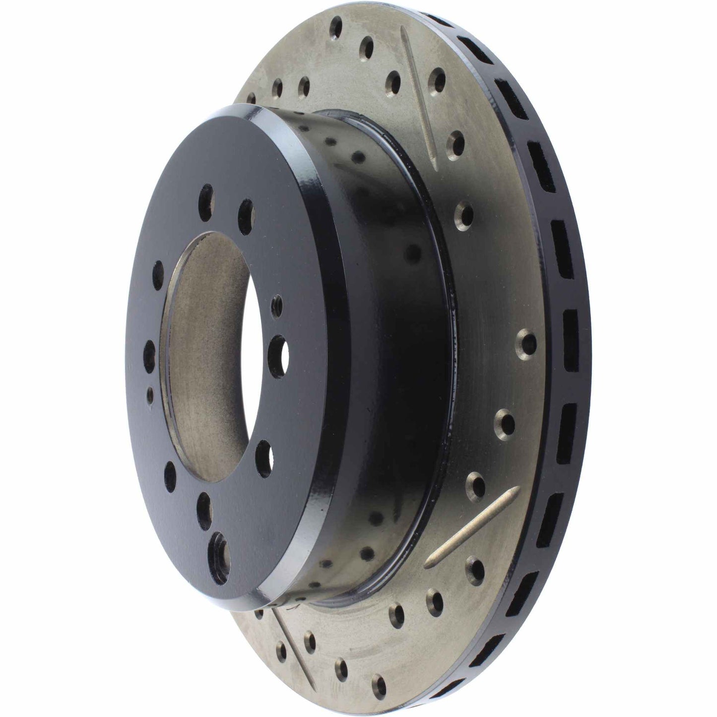 StopTech Sport Drilled/Slotted Brake Rotor; Rear Left