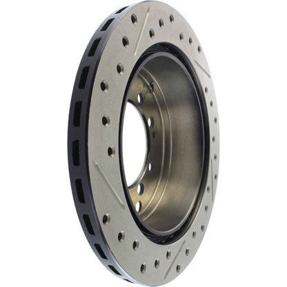 StopTech Sport Drilled/Slotted Brake Rotor; Rear Left