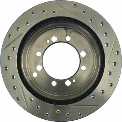 StopTech Sport Drilled/Slotted Brake Rotor; Rear Right