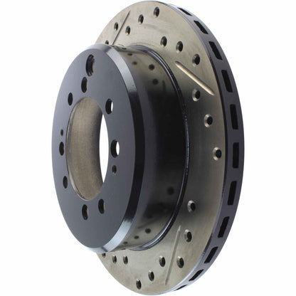 StopTech Sport Drilled/Slotted Brake Rotor; Rear Right