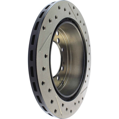 StopTech Sport Drilled/Slotted Brake Rotor; Rear Right