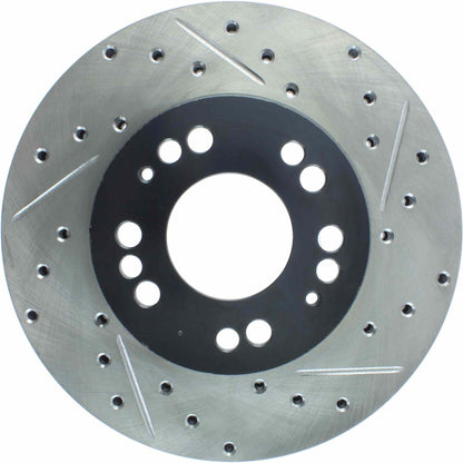 StopTech  Sport Drilled/Slotted Brake Rotor; Front Left