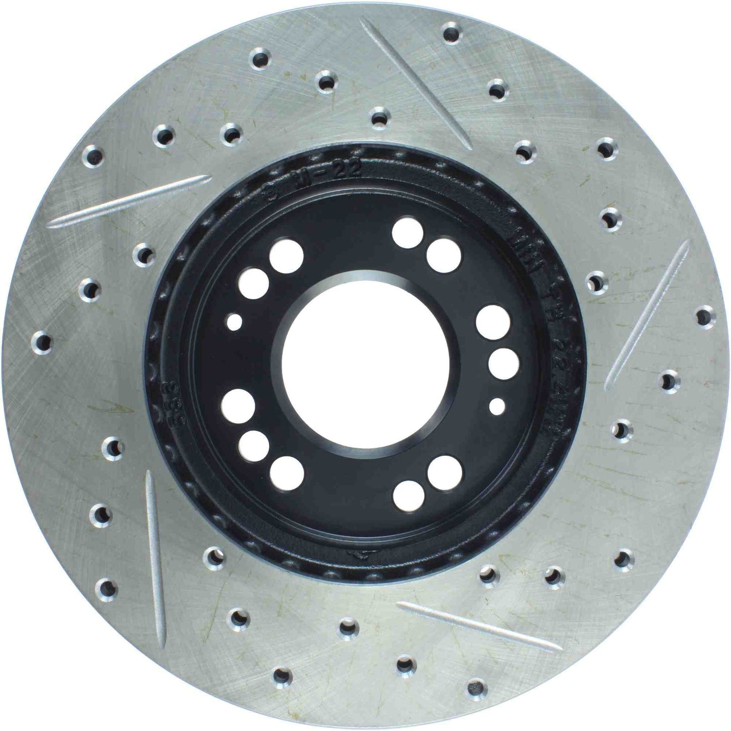 StopTech Sport Drilled/Slotted Brake Rotor; Front Right
