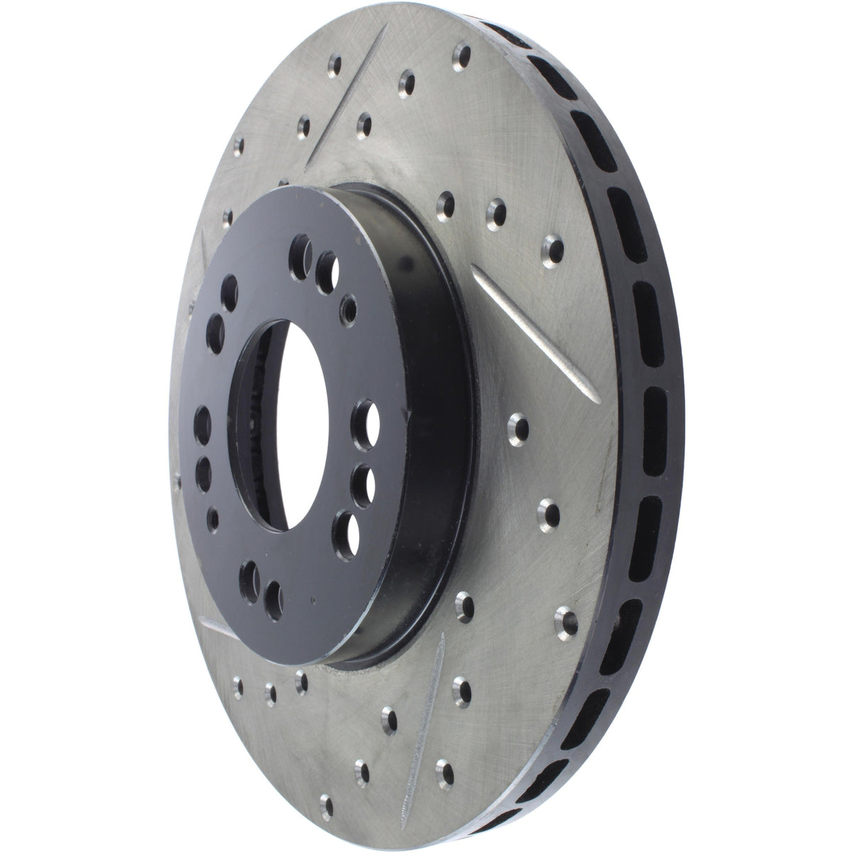 StopTech Sport Drilled/Slotted Brake Rotor; Front Right