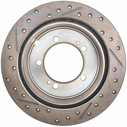 StopTech 91-96 Dodge Stealth 2WD / 90-99 Mitsubishi 3000GT Left Rear Slotted & Drilled Rotors 127.46033L