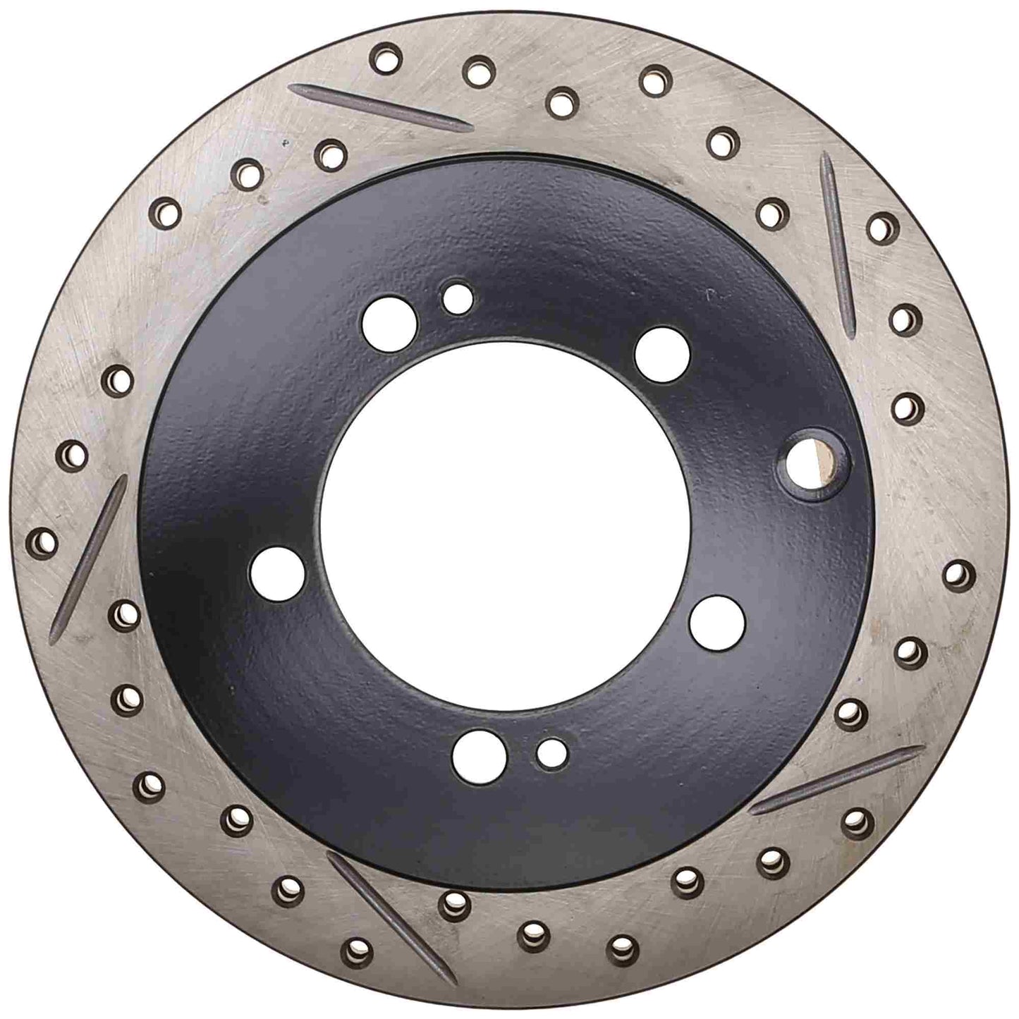 StopTech 91-96 Dodge Stealth 2WD / 90-99 Mitsubishi 3000GT Left Rear Slotted & Drilled Rotors 127.46033L