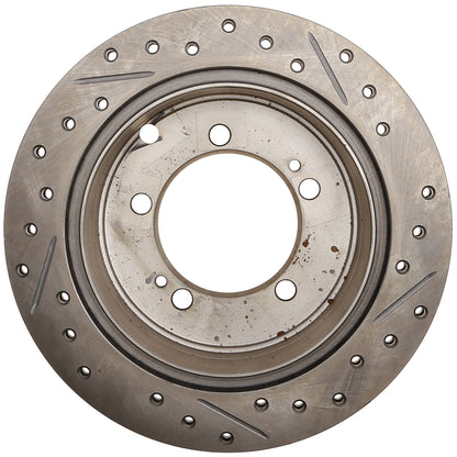 StopTech 91-96 Dodge Stealth 2WD / 90-99 Mitsubishi 3000GT Right Rear Slotted & Drilled Rotors 127.46033R