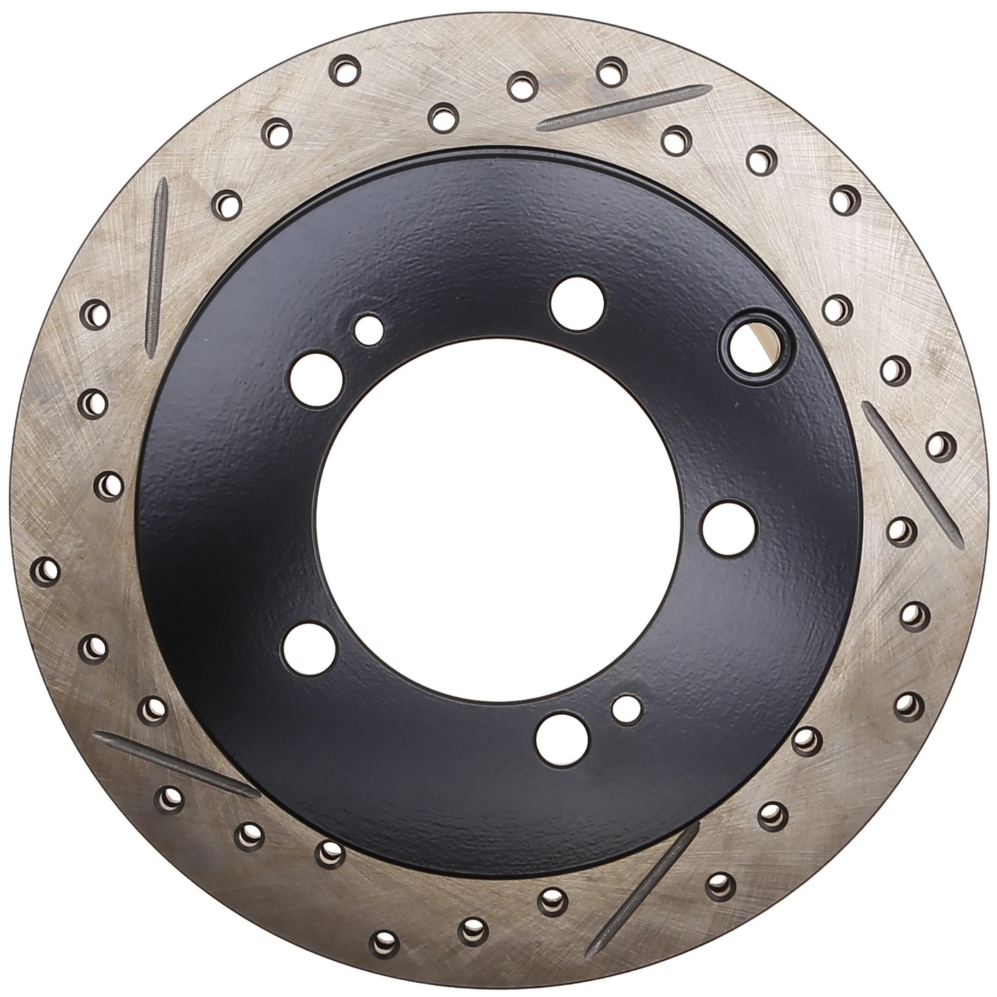 StopTech 91-96 Dodge Stealth 2WD / 90-99 Mitsubishi 3000GT Right Rear Slotted & Drilled Rotors 127.46033R