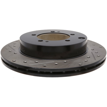 StopTech 91-93 Dodge Stealth/Mitsubishi 3000GT Slotted & Drilled Sport Brake Rotor - Rear Right 127.46034R