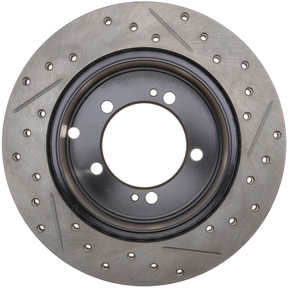 StopTech 91-93 Dodge Stealth/Mitsubishi 3000GT Slotted & Drilled Sport Brake Rotor - Rear Right 127.46034R