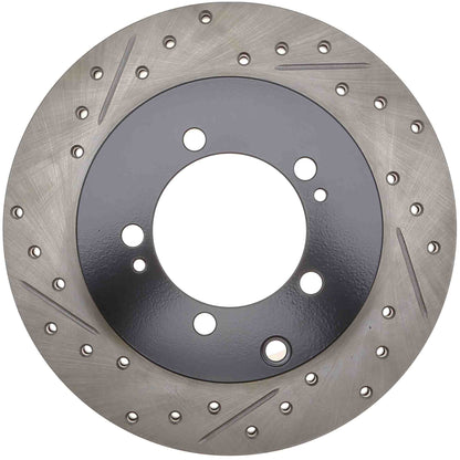 StopTech 91-93 Dodge Stealth/Mitsubishi 3000GT Slotted & Drilled Sport Brake Rotor - Rear Right 127.46034R