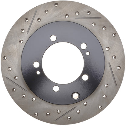 StopTech 91-93 Dodge Stealth/Mitsubishi 3000GT Slotted & Drilled Sport Brake Rotor - Rear Right 127.46034R