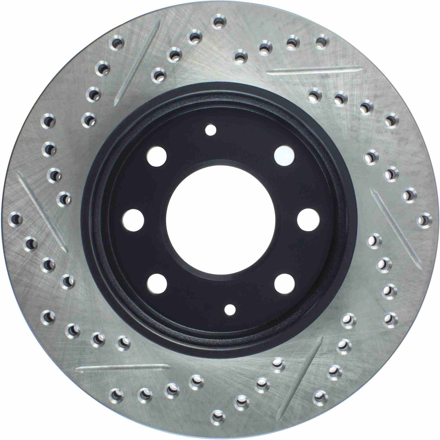 StopTech Sport Drilled/Slotted Brake Rotor; Front Left
