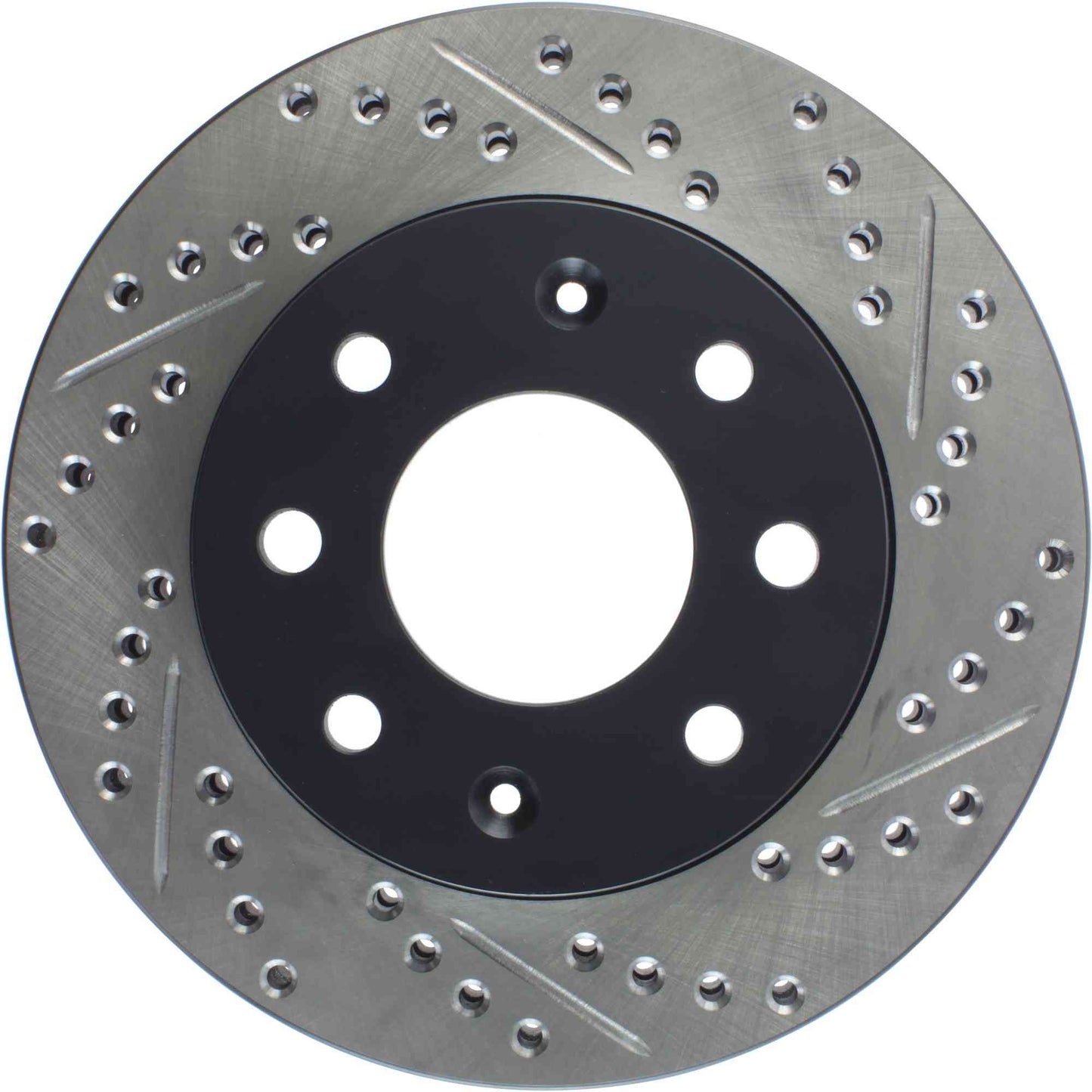 StopTech Sport Drilled/Slotted Brake Rotor; Front Left