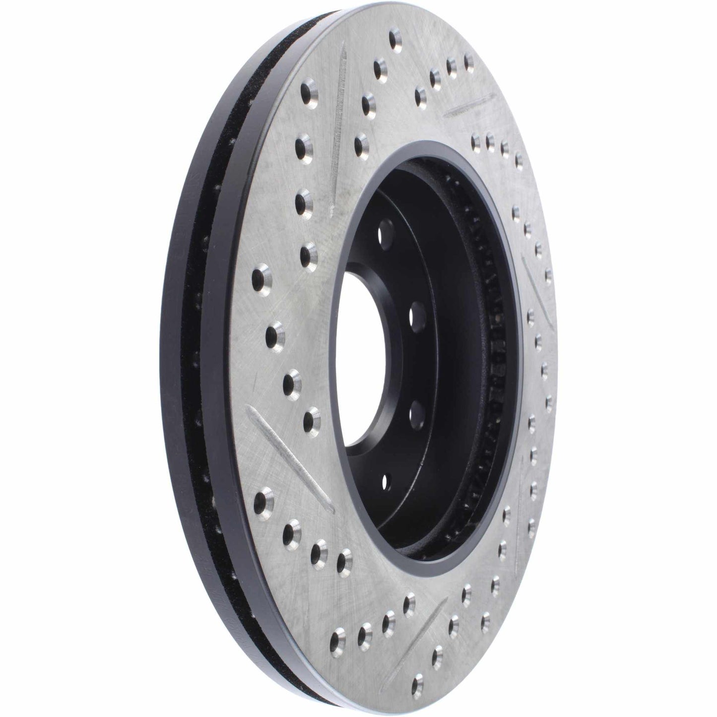 StopTech Sport Drilled/Slotted Brake Rotor; Front Left