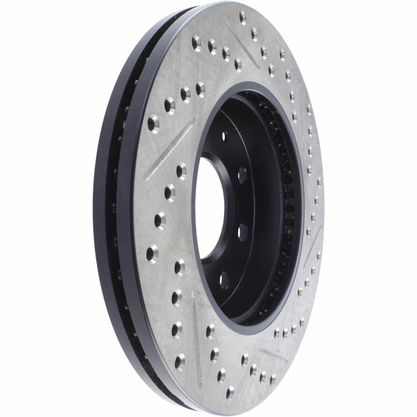 StopTech Sport Drilled/Slotted Brake Rotor; Front Right