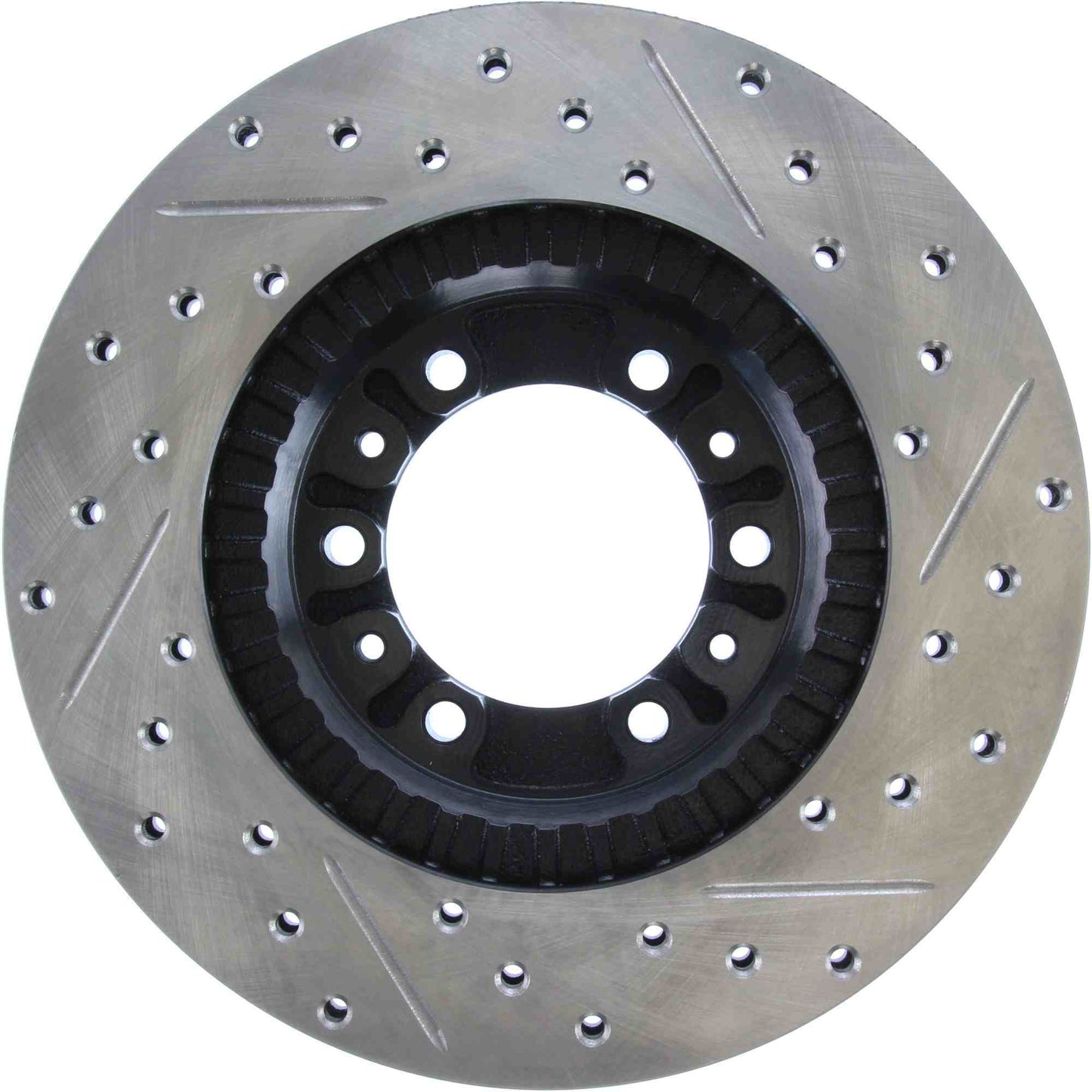 StopTech Sport Drilled/Slotted Brake Rotor; Front Right