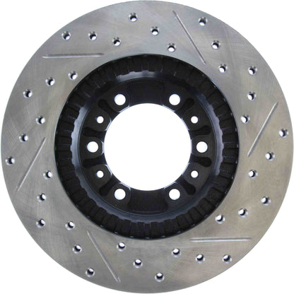StopTech Sport Drilled/Slotted Brake Rotor; Front Right
