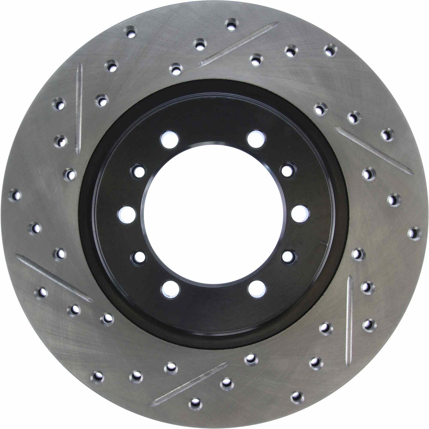 StopTech Sport Drilled/Slotted Brake Rotor; Front Right