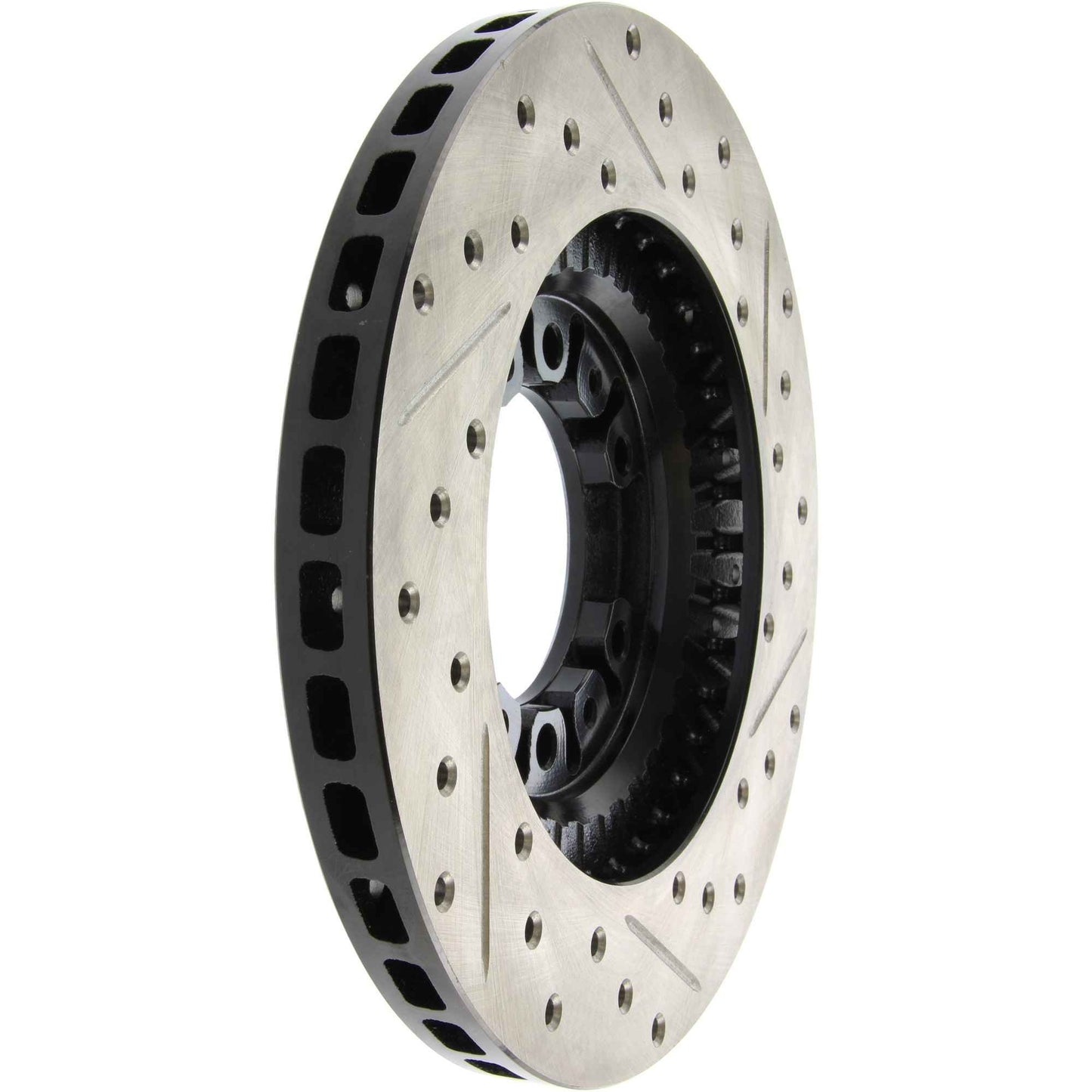 StopTech Sport Drilled/Slotted Brake Rotor; Front Right
