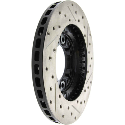 StopTech Sport Drilled/Slotted Brake Rotor; Front Right