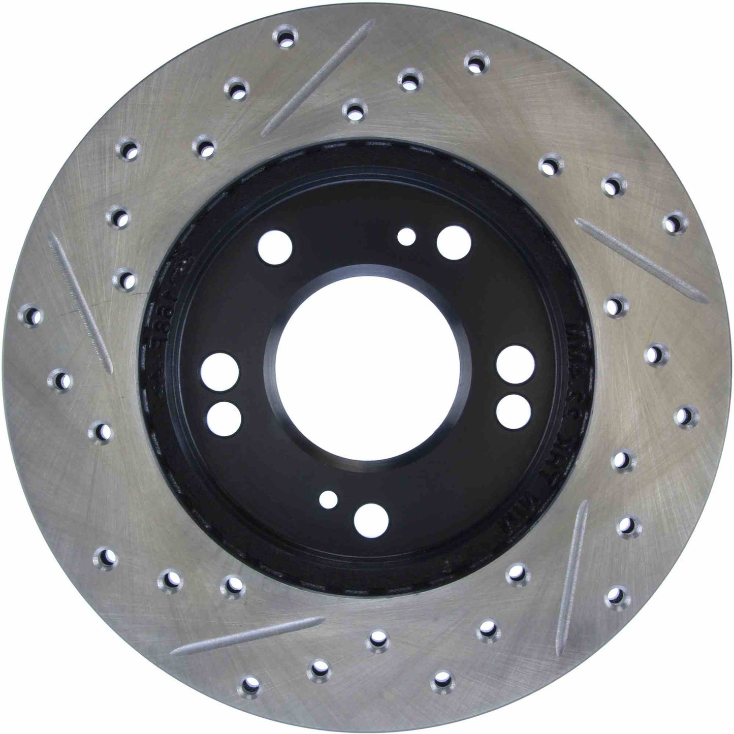 StopTech Sport Drilled/Slotted Brake Rotor; Front Left
