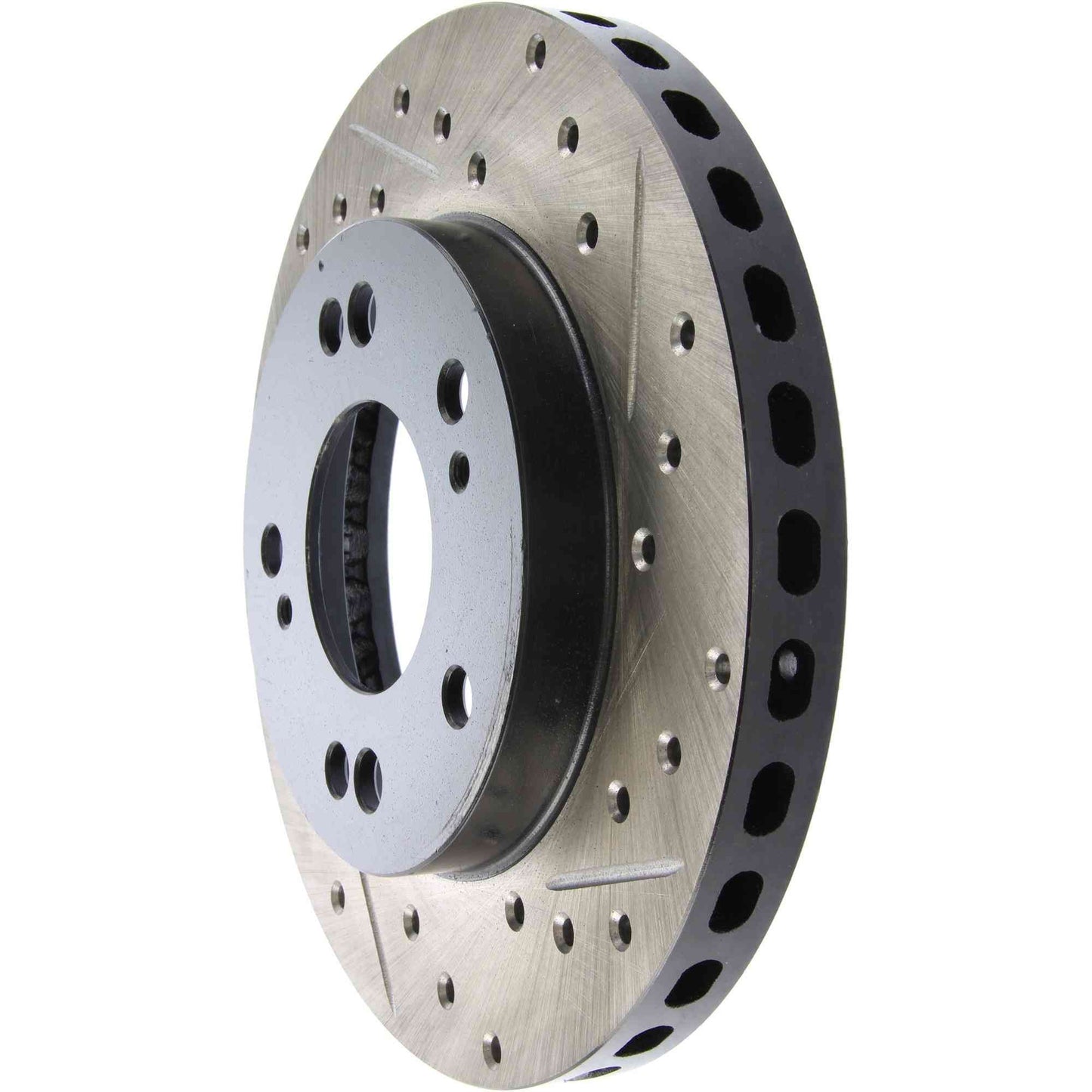 StopTech Sport Drilled/Slotted Brake Rotor; Front Left