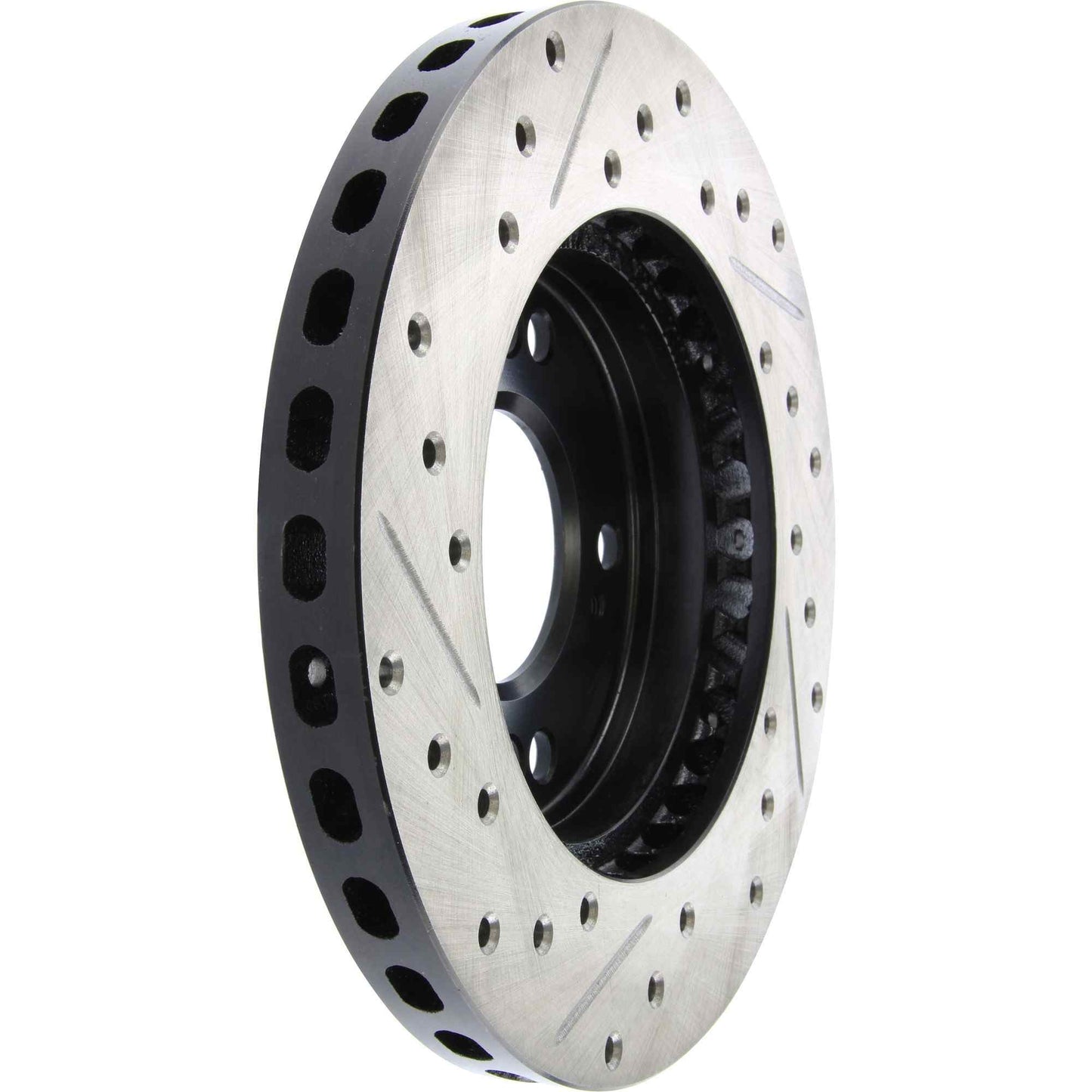 StopTech Sport Drilled/Slotted Brake Rotor; Front Left