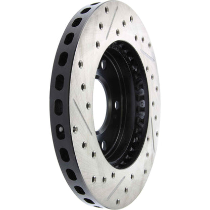 StopTech Sport Drilled/Slotted Brake Rotor; Front Left