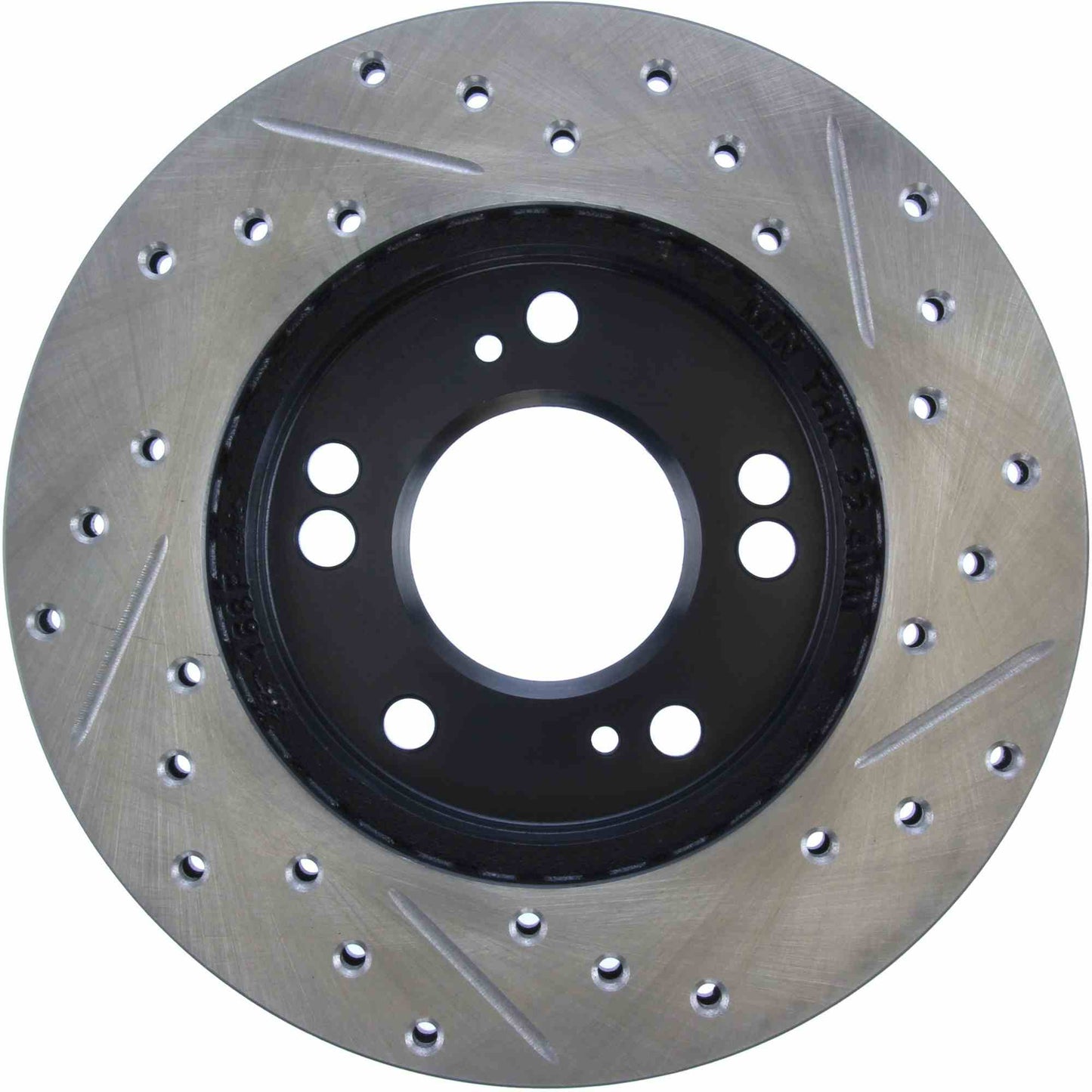 StopTech Sport Drilled/Slotted Brake Rotor; Front Right