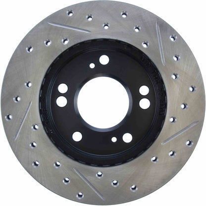 StopTech Sport Drilled/Slotted Brake Rotor; Front Right