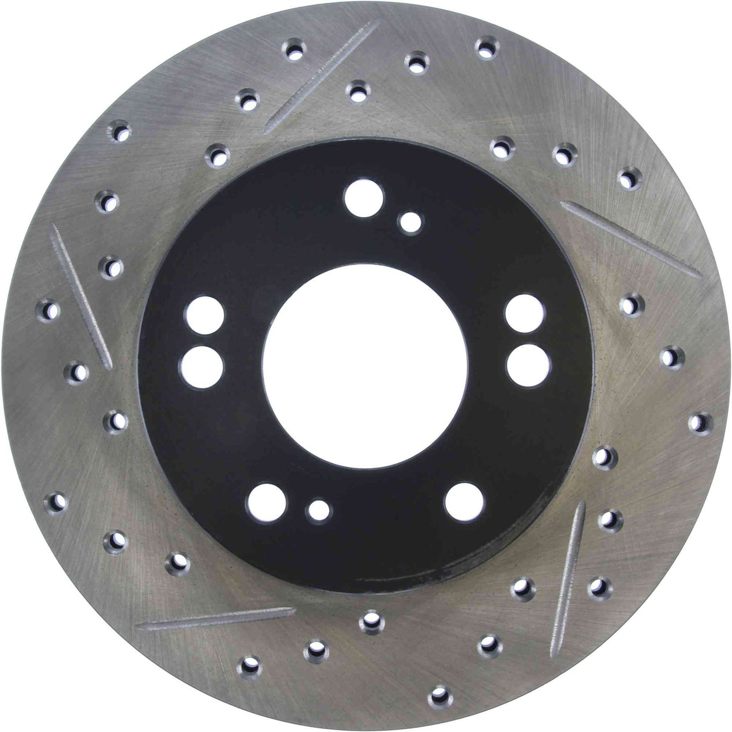 StopTech Sport Drilled/Slotted Brake Rotor; Front Right