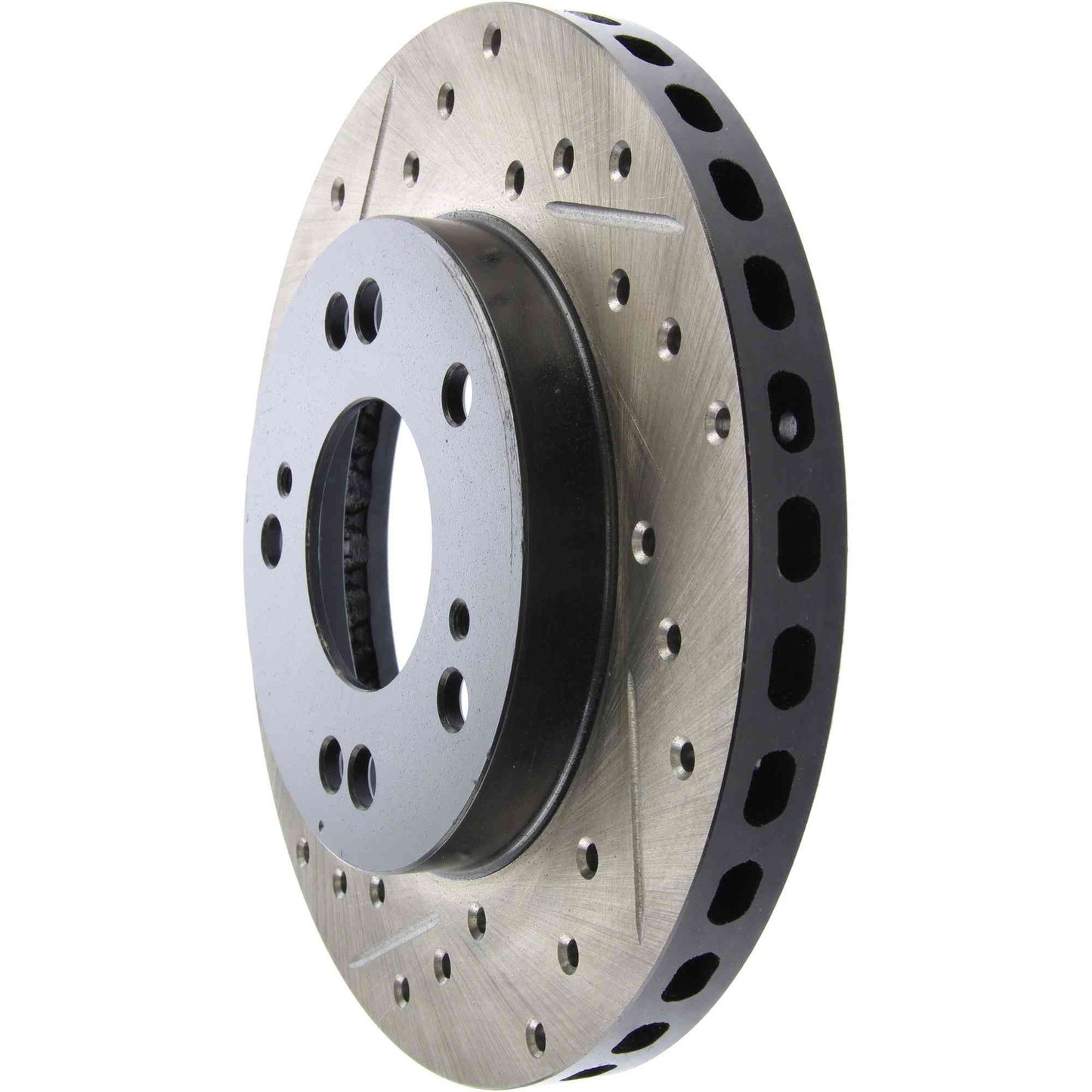 StopTech Sport Drilled/Slotted Brake Rotor; Front Right
