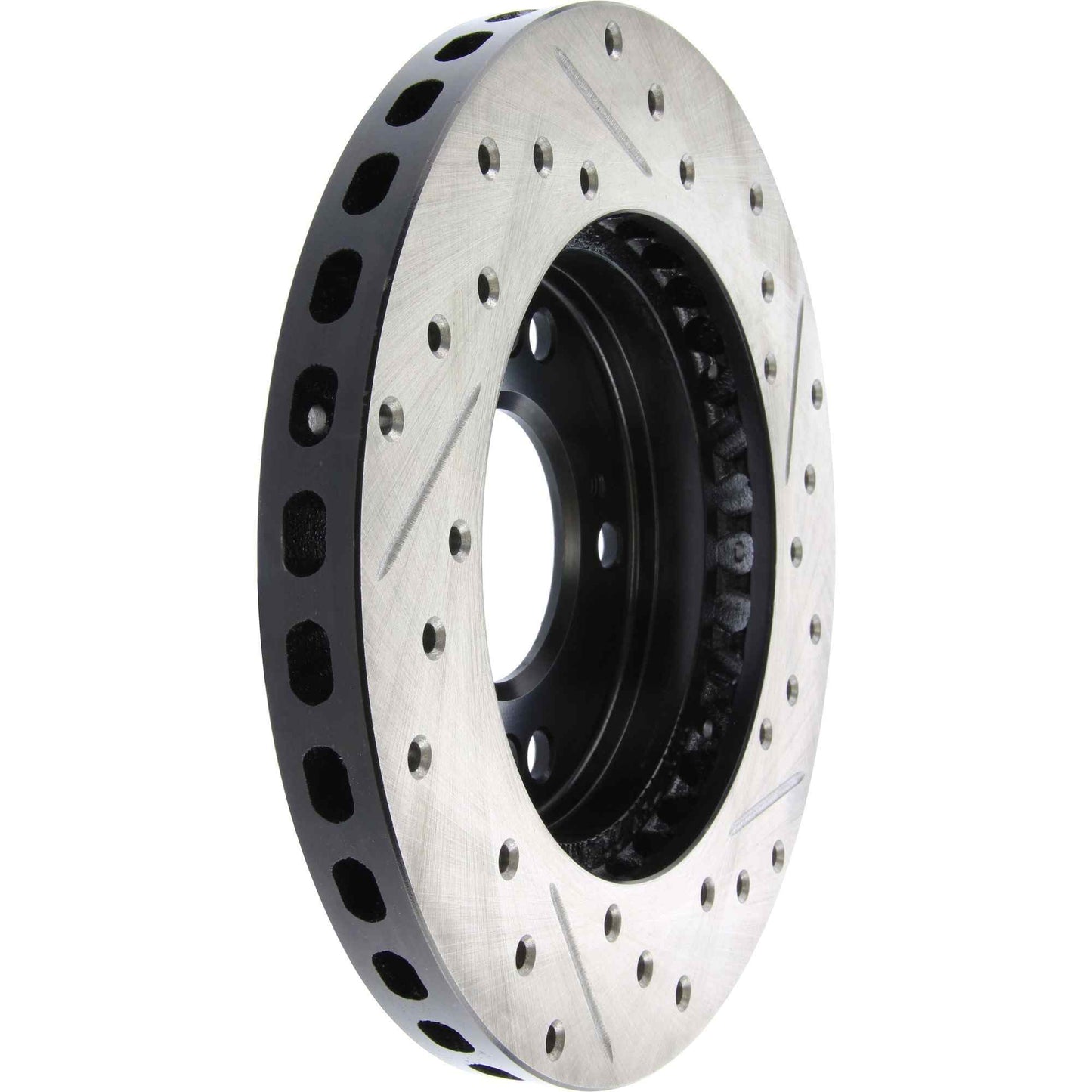 StopTech Sport Drilled/Slotted Brake Rotor; Front Right