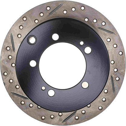 StopTech Sport Drilled/Slotted Brake Rotor; Rear Right