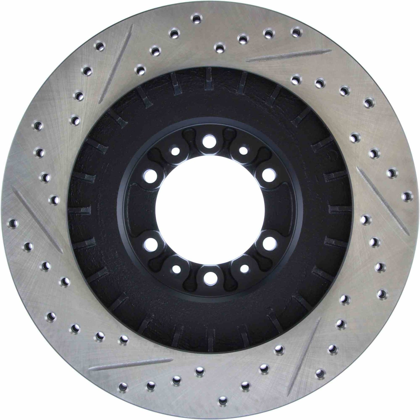 StopTech Sport Drilled/Slotted Brake Rotor; Front Left