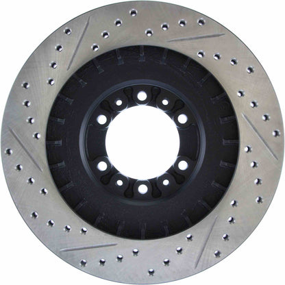 StopTech Sport Drilled/Slotted Brake Rotor; Front Left