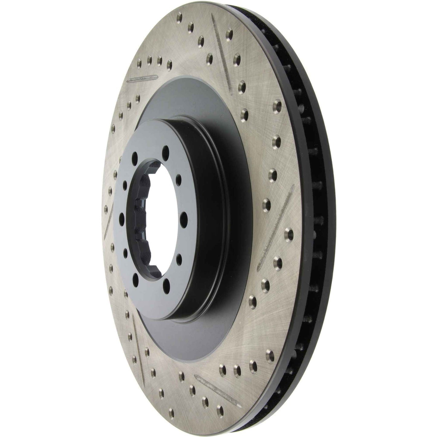 StopTech Sport Drilled/Slotted Brake Rotor; Front Left